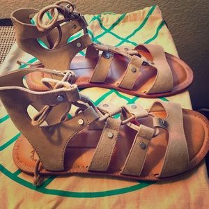 Jasmyn Lace  - up Gladiator Sandal